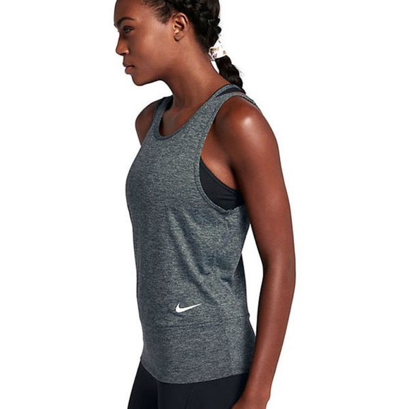 Nike Dri-Fit Womens Studio Tank Top White - Picture 2 of 6